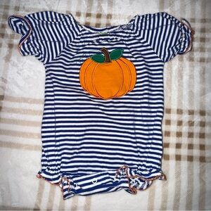Classic Whimsy Pumpkin Romper Size 6 Months